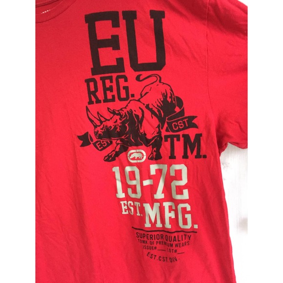 Vintage Ecko Unlimited Red Graphic T shirt size XL - Picture 3 of 6